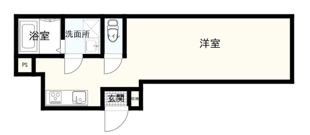 グランドゥース難波西Ⅱの間取り
