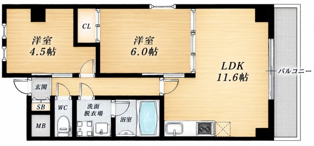 Hatch長堀の間取り