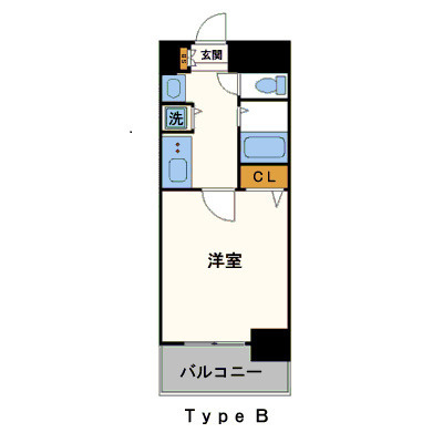 プレサンス心斎橋モデルノの間取り
