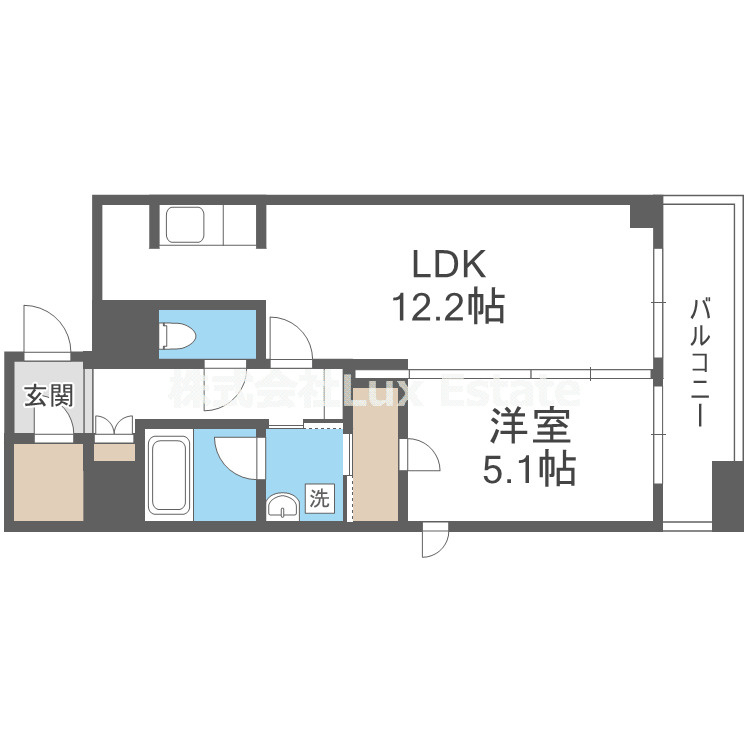 カスタリア堺筋本町の間取り