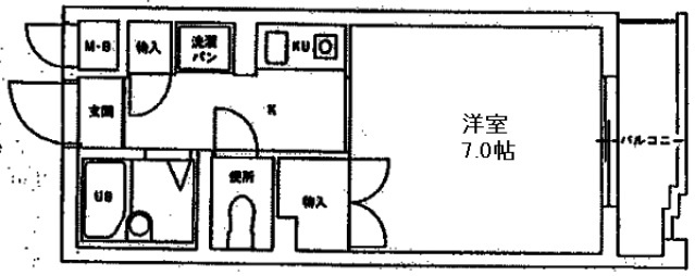 アルファ西古松の間取り