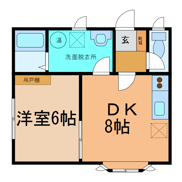 華ハイツの間取り