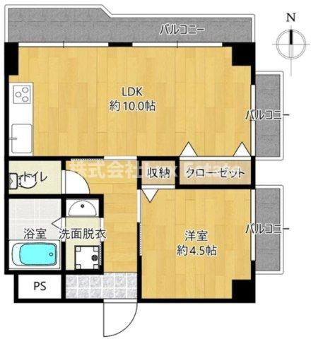 堀江グリーンビルの間取り