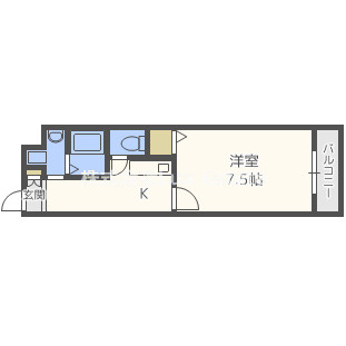 La Plan阿波座の間取り