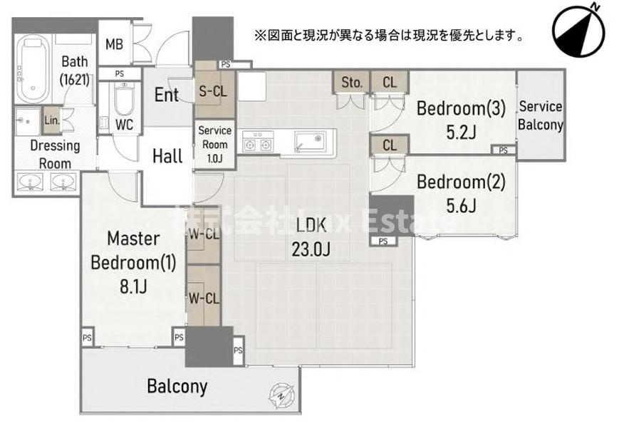 グランドメゾン上町台レジデンスタワーの間取り