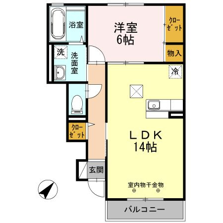 【間取り】 | LunesoleilB(ルナソレイユビー)