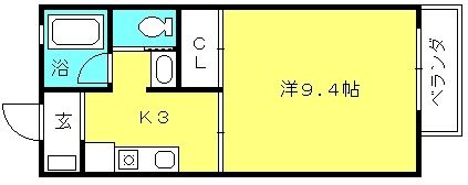 ハイツ・コロモの間取り