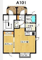 タウンコートA棟の間取り