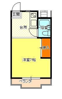 ホワイトメゾン学南5棟の間取り