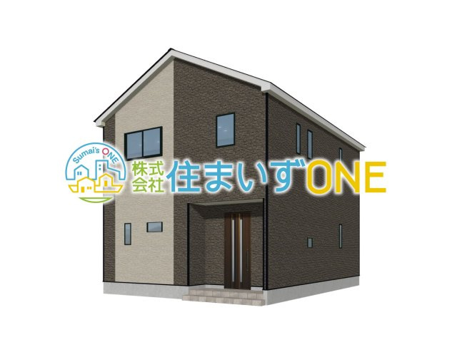 【外観パース】 | 【新築分譲住宅　～クレイドルガーデン～】 山形市西田　第13　☆全2棟☆ | ☆2号棟☆
4ＬＤＫ
駐車3台以上可◎
周辺環境に溶け込みやすいシンプルなデザインが魅力です！