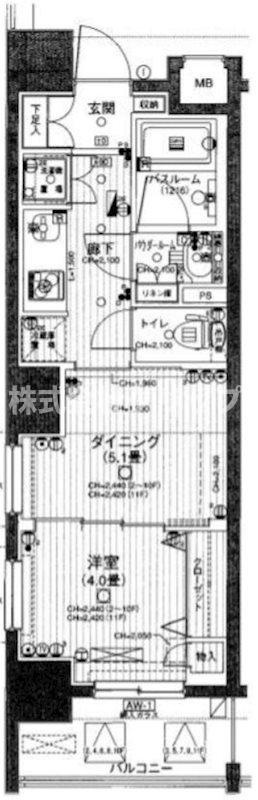 日神デュオステージ関内大通り公園の間取り