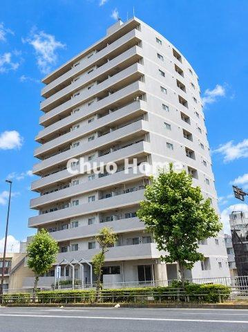 東和パークハイツ墨田の外観|リバービューマンション。最寄り駅まで徒歩5分のロケーション。ペットの飼育可能マンションです。