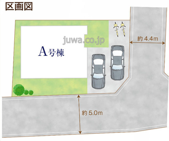 【新築分譲住宅】和光市新倉3丁目2184番の区画図