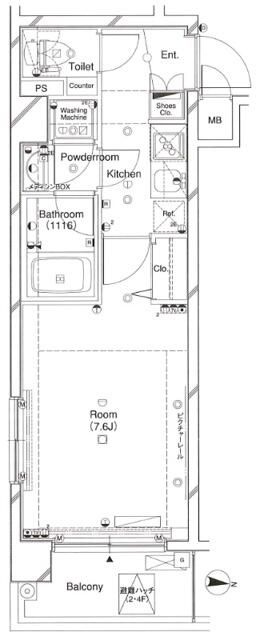 Ｌ－Ｆｌａｔ高輪台の間取り