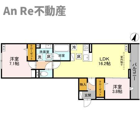 Noble raffiner戸塚東の間取り