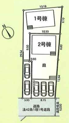 【区画図】 | 秦野市戸川　全２棟　新築住宅