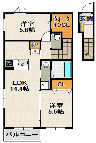 HEBEL　MAISON　鴻池の間取り