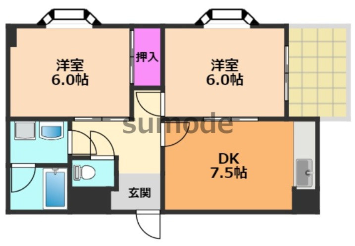 シエテ高槻の間取り