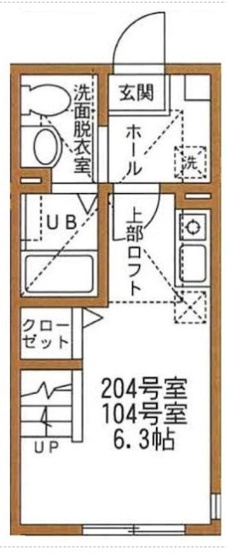 【間取り】 | ハーミットクラブハウス西谷TK | 
