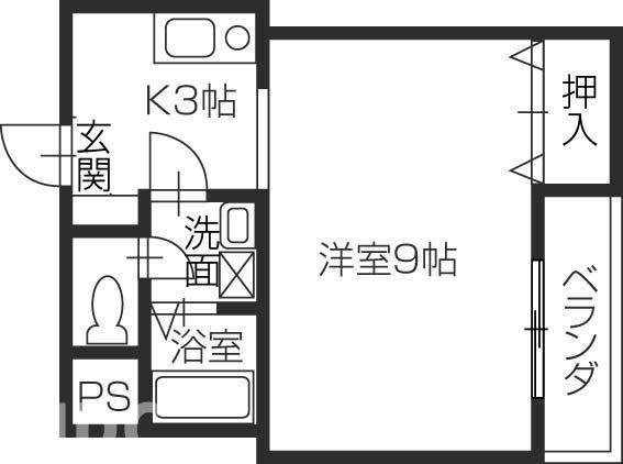 ハーミットクラブ南佐古の間取り