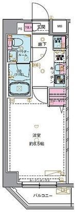 GENOVIA亀戸Ⅳskygardenの間取り