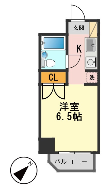 コスモ亀有Ⅴの間取り|間取図