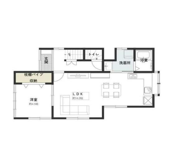彦島福浦町中古一戸建ての間取り|1F