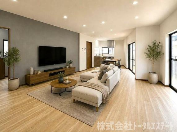 彦島福浦町中古一戸建ての居間・リビング|写真はイメージです。家具等は付属していません。