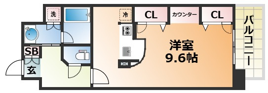 KAISEI新神戸第2WESTの間取り