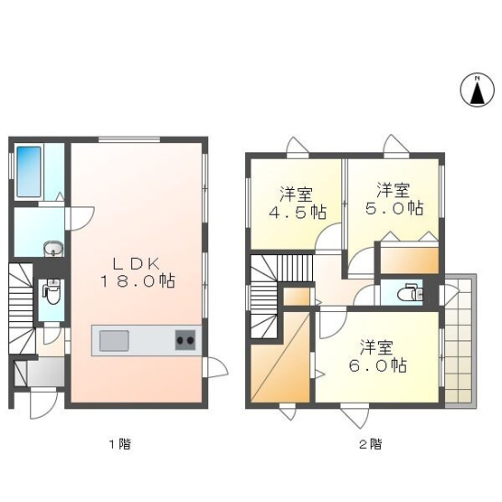 【間取り】 | フォルトューナ猫洞通A棟