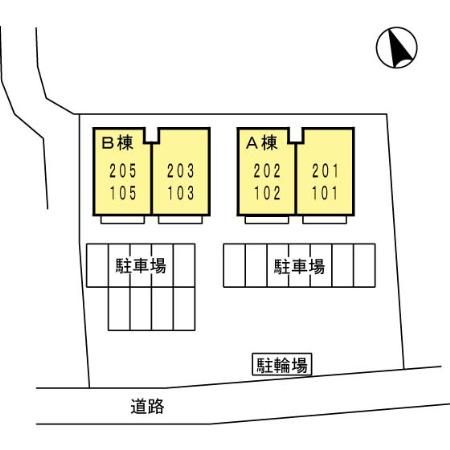 ロイヤルパーク　弐番館の区画図
