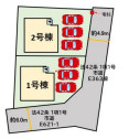 久留米市高良内町6期　1号棟の区画図