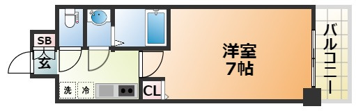 CREST TAPP 神戸湊町 NOIRの間取り