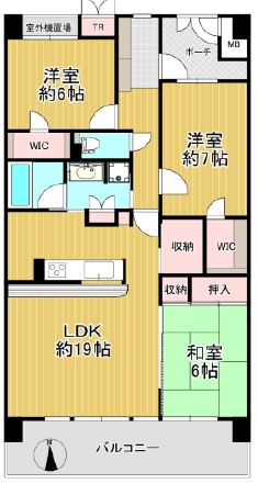ルイシャトレ垂水壱番館の間取り