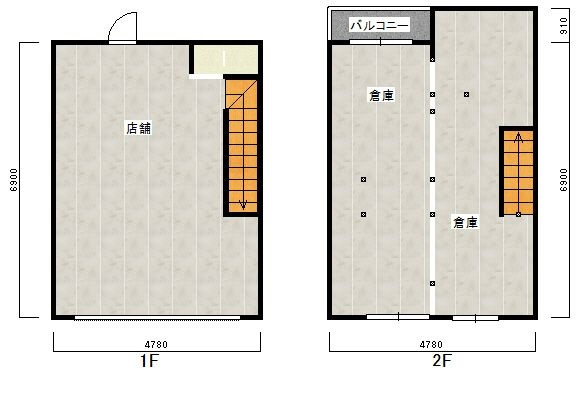 田村3丁目中野店舗　3号室の間取り