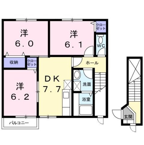 さわやか壱番館の間取り
