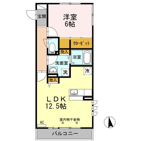 トネリコテラス 2の間取り