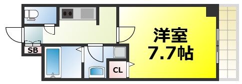 【間取り】 | モンテノーム南堀江 仲介手数料無料