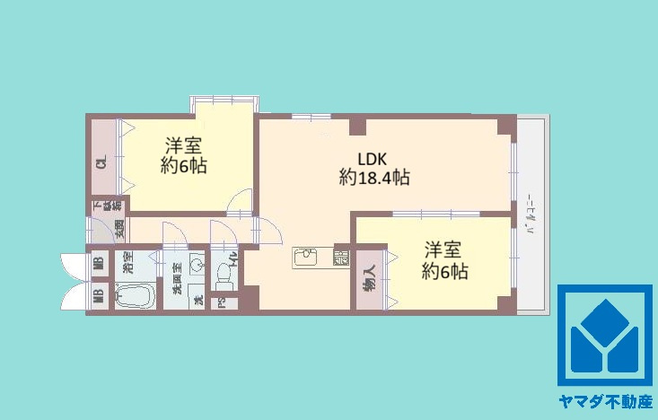 ルネ甲子園の間取り