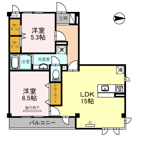 CHAINON城南の間取り