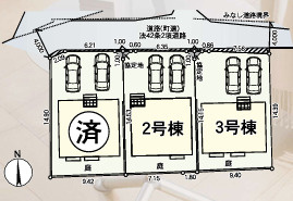 宇美町平和第５　２号棟の区画図