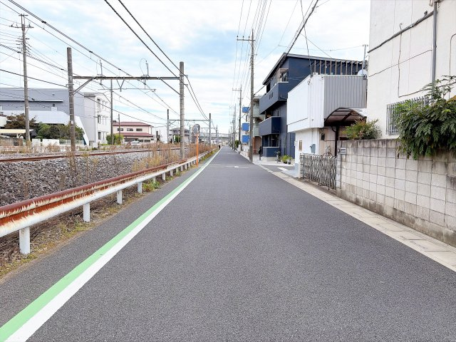 さいたま市北区宮原町の前面道路含む現地写真