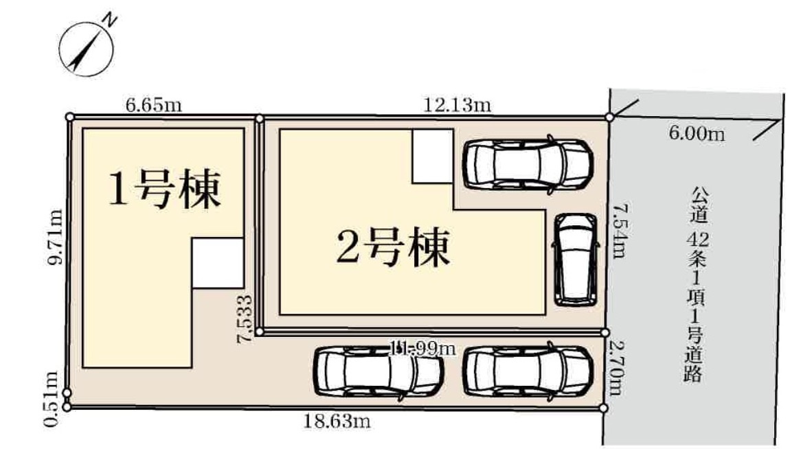 さいたま市北区宮原町の区画図