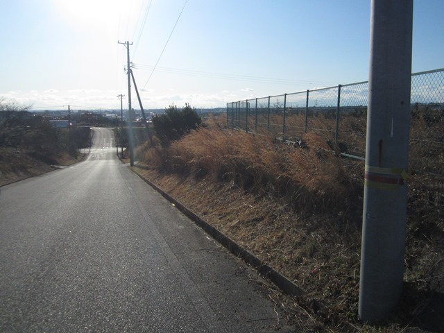 【一般媒介/売土地】莇生町あざみＢ区画の前面道路含む現地写真|前面道路