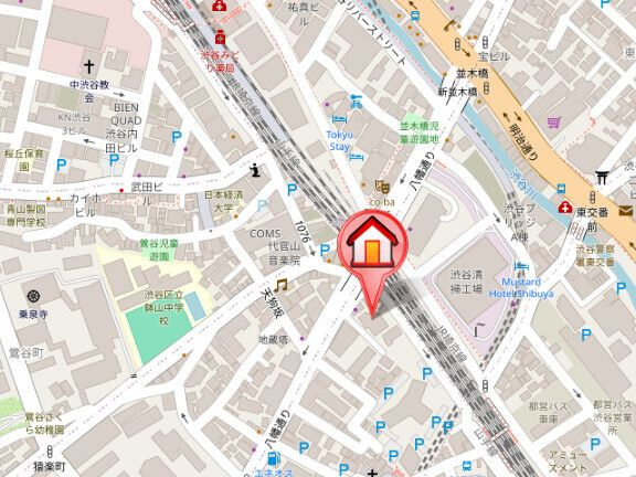 【地図】レジディア代官山