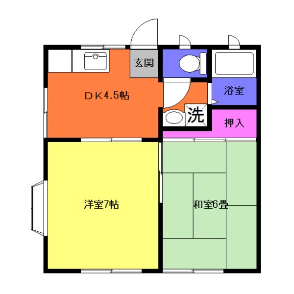 メイプルよりずみＡの間取り|間取りは現況優先