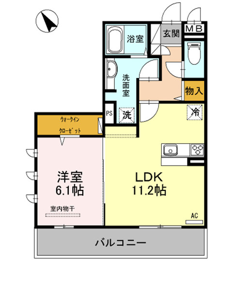 マジェスティ　サザン　Ⅱ棟の間取り