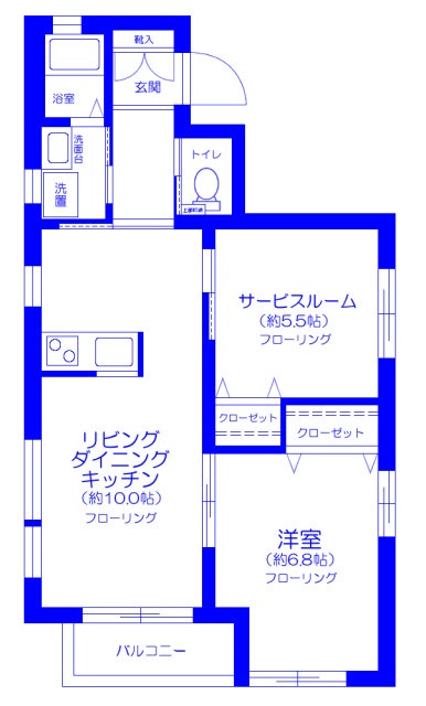 プレジール南与野の間取り