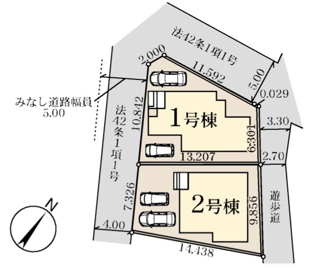 上尾市瓦葺 の区画図