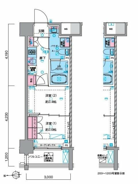 ＧＥＮＯＶＩＡ浅草Ⅵｓｋｙｇａｒｄｅｎの間取り